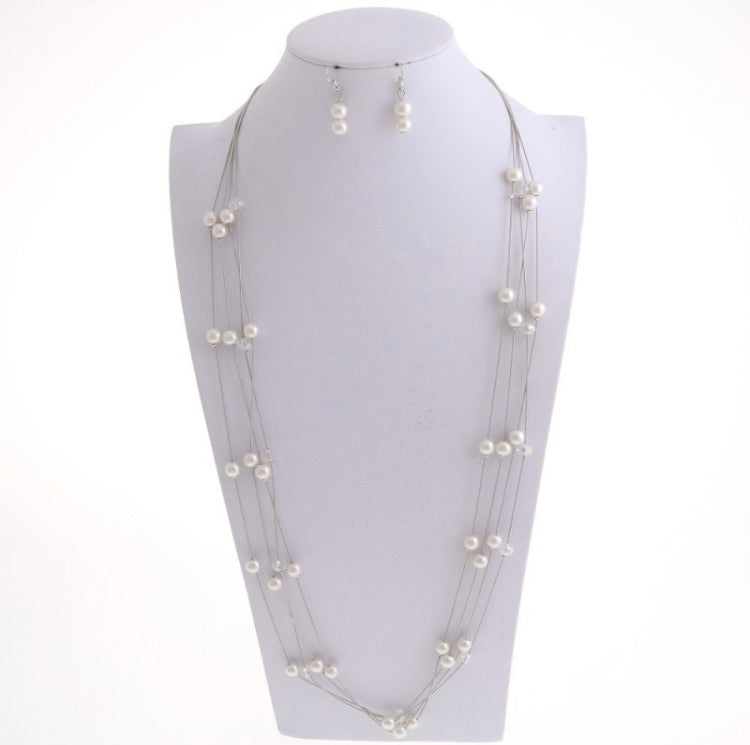 Kathy Pearl Necklace Set